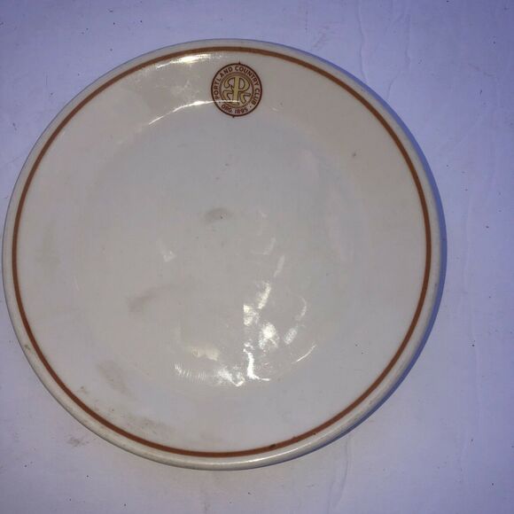 Vintage Portland Country Club 5.25" Plate Falmouth Foreside, Maine Syralite USA - Picture 2 of 5